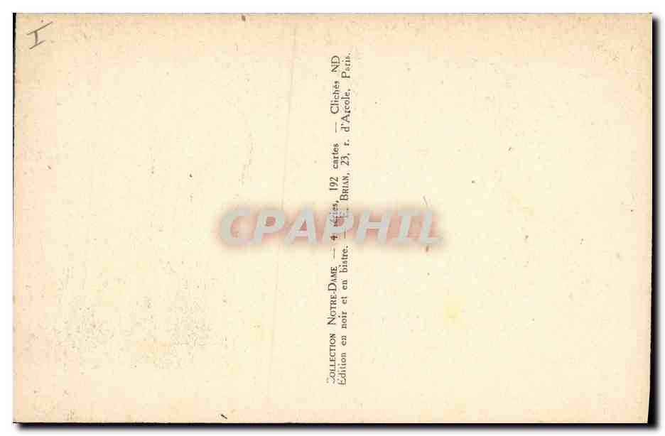 CPA Gargouille Paris Notre Dame Chimeres  — Rückseite