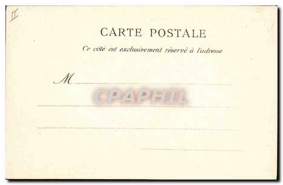 CPA Gargouille Paris Notre Dame Betes d'amortissement a la balustrade des Tours  — Rückseite