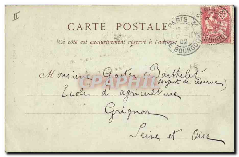 CPA Gargouille Paris Notre Dame Chimere  — Verso