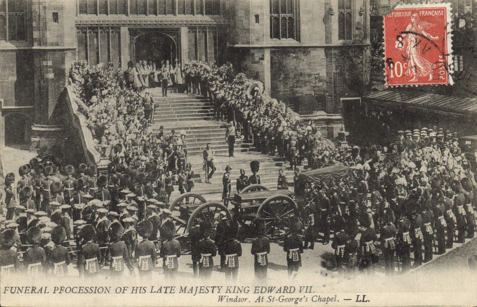 Funeral procession of His Late Majesty King Edward VII — Windsor. At St-George's Chapel. — LL.