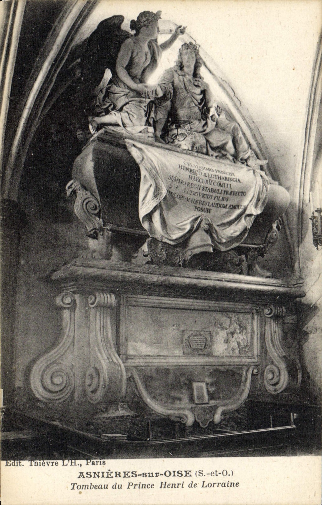 CPA Asnieres sur Oise Tombeau du Prince Henri de Lorraine 