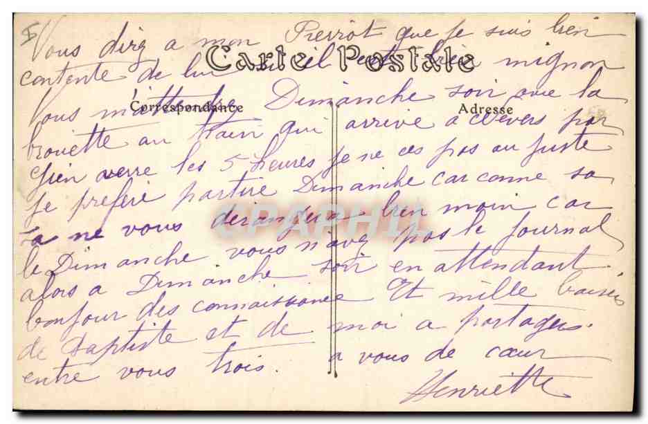 CPA Orleans Le souvenir francais  — Rückseite