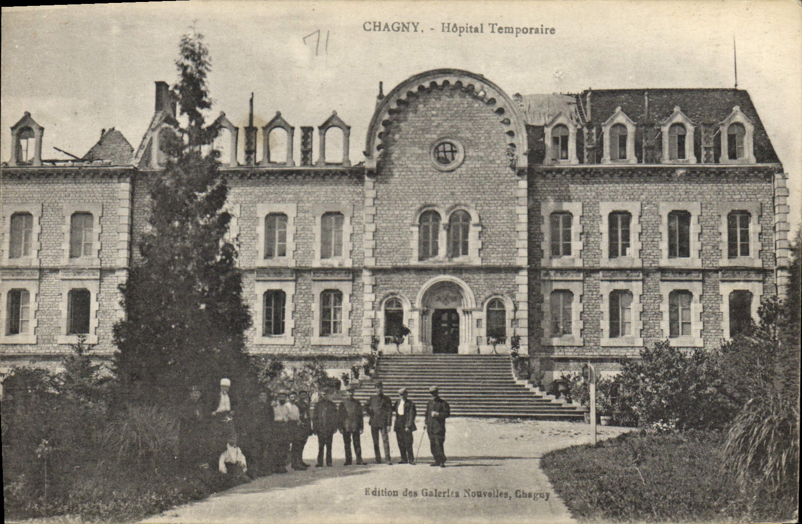 Chagny - Hôpital Temporaire — Édition des Galeries Nouvelles, Chagny