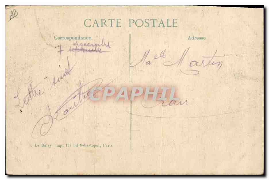 Sénégalais et Algériens blessés s'amusant aux loto — 1914 — 9me Série — Éditeur ELD — Verso