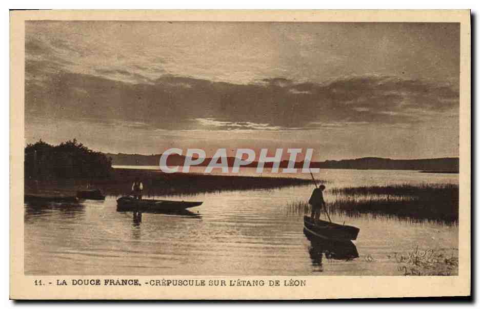L'étang de Léon — Crépuscule — La Douce France, série 11