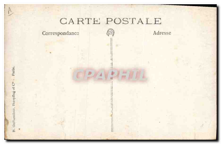 CARTE PHOTO Sante Militaria Paris Hopital Sainte Anne 1915 — Rückseite