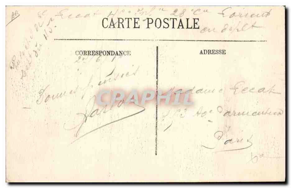 Valence — Grand Séminaire — Dépôt des Convalescents — Selecta, n°113 — Verso