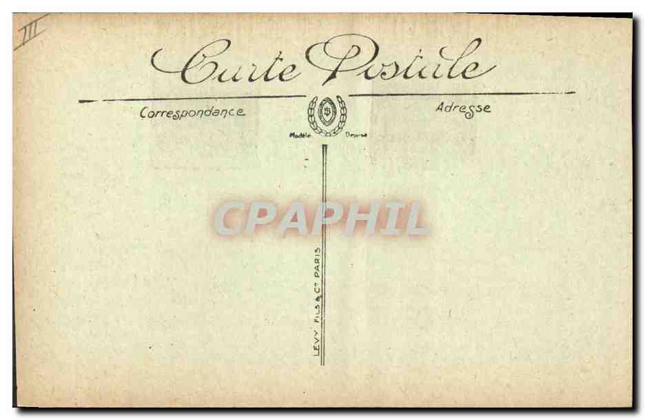 CPA Bateau Brest Le chateau et la Guichen Croiseur protege — Verso