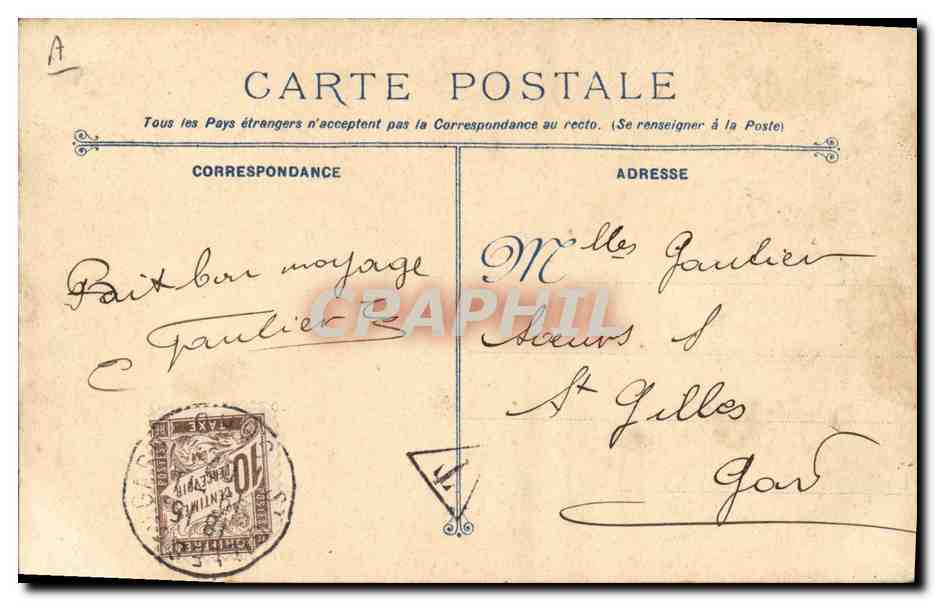 CPA Bateau Croiseur Cuirasse Gloire — Verso