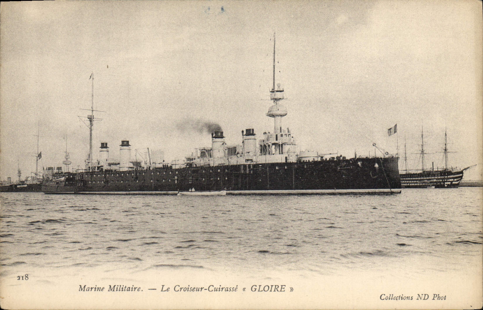 Marine Militaire — Le Croiseur-Cuirassé « GLOIRE » — Collections ND Phot n°218