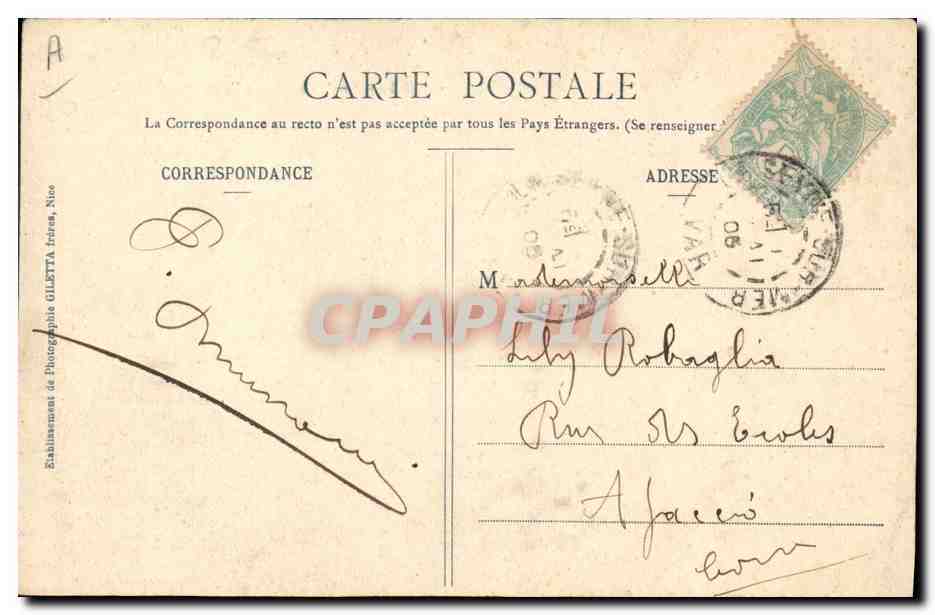 CPA Bateau Le Gaulois Cuirasse d'escadre — Verso