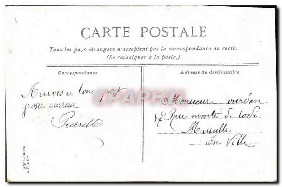 Le Gaulois — cuirassé de 1re classe — éditeur L.V. & Cie — Verso