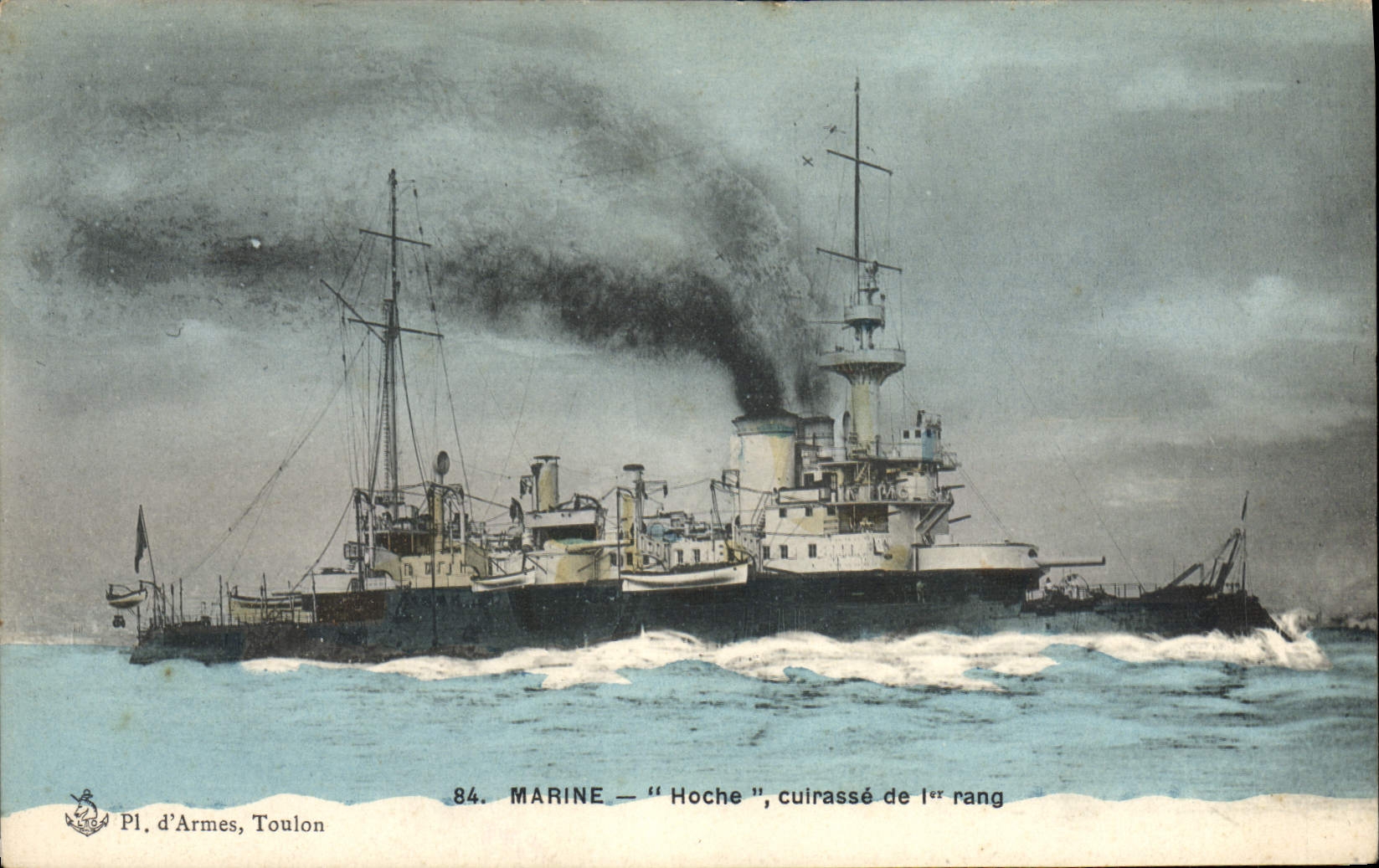 CPA Bateau Hoche Cuirasse de 1er rang