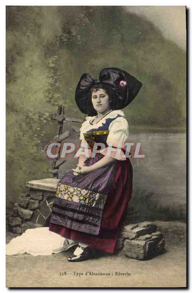 CPA Folklore Alsace 