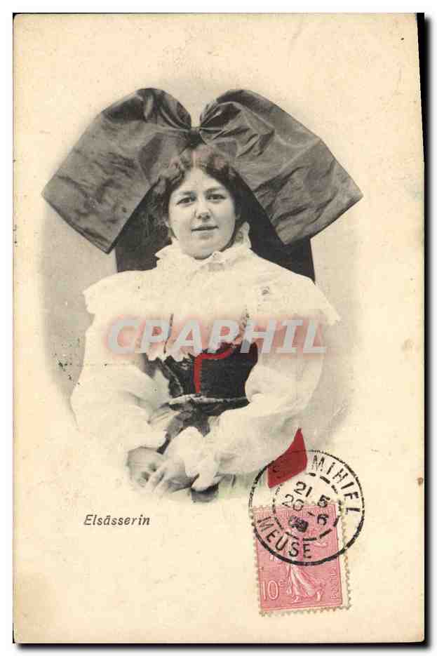 CPA Folklore Alsace 