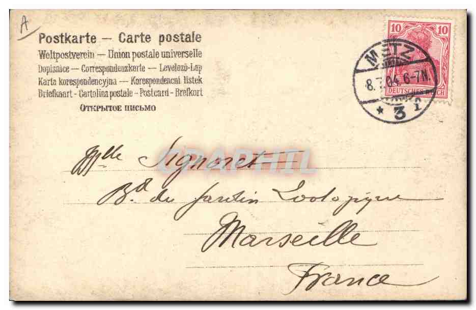 CPA Folklore Alsace  — Verso
