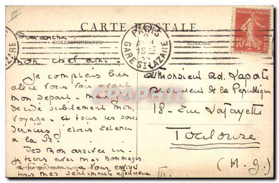 CPA Folklore Alsace Le printemps en Alsace Militaria Medaille  — Verso