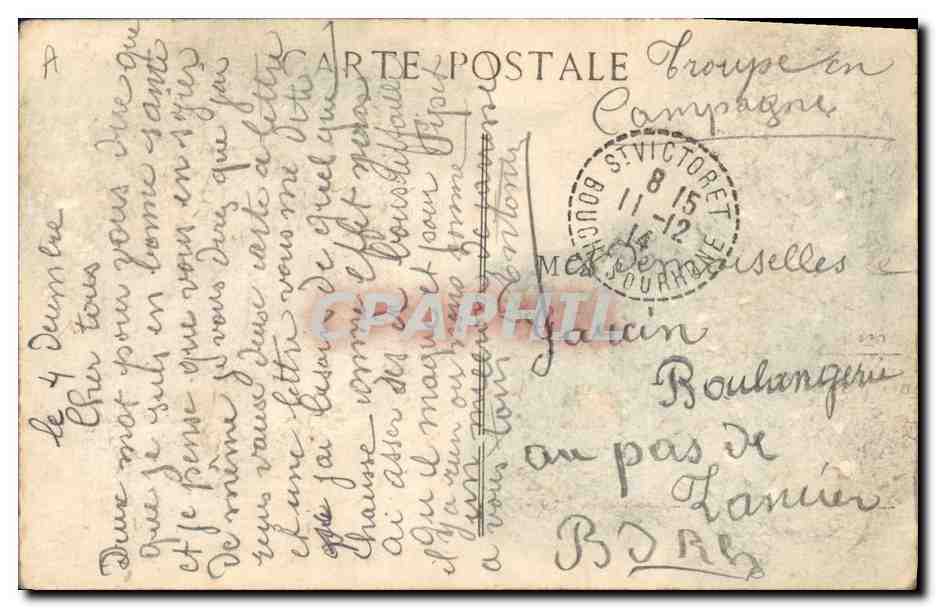 CPA Folklore Alsace La Triple Entente Enfin ! — Verso