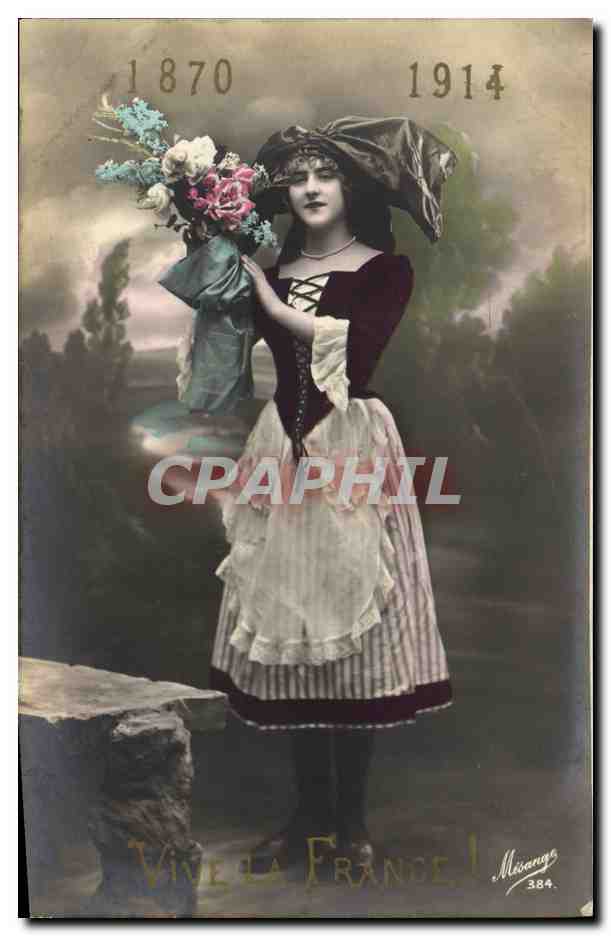CPA Folklore Alsace 1870 1914 