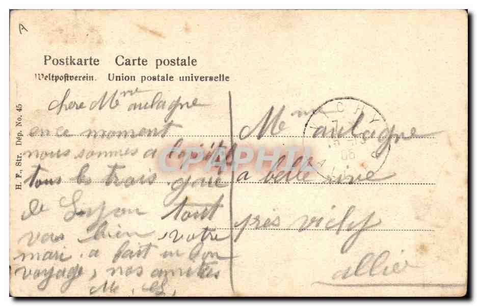 CPA Folklore Alsace Alsacienne  — Verso