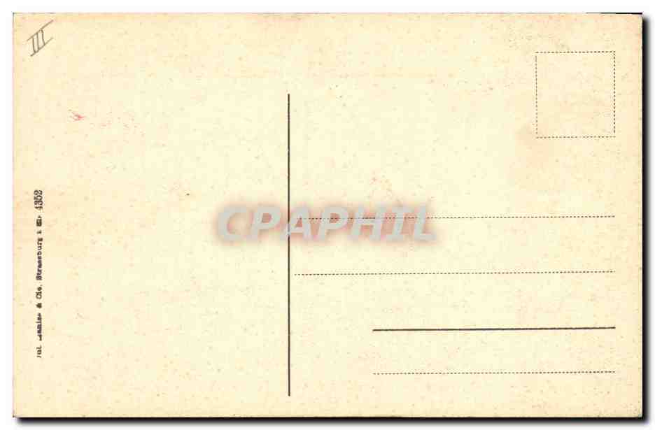 CPA Folklore Lorraine  — Verso