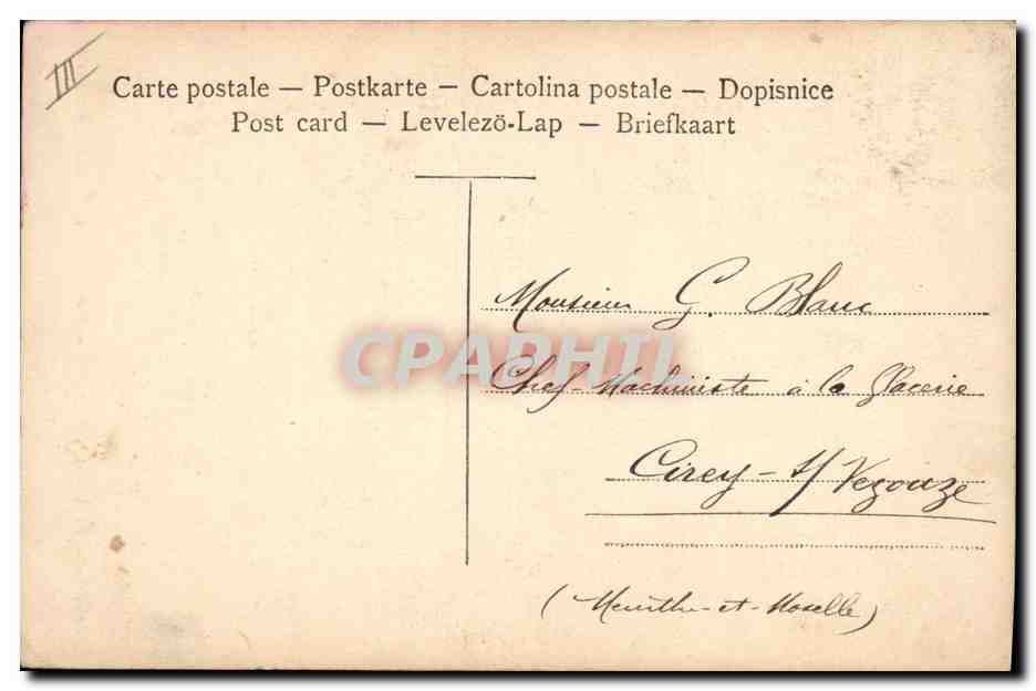 CPA Folklore Alsace Lorraine  — Verso