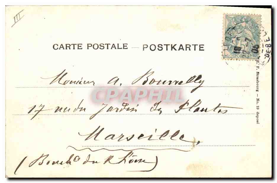CPA Folklore Alsace Alsacienne  — Verso