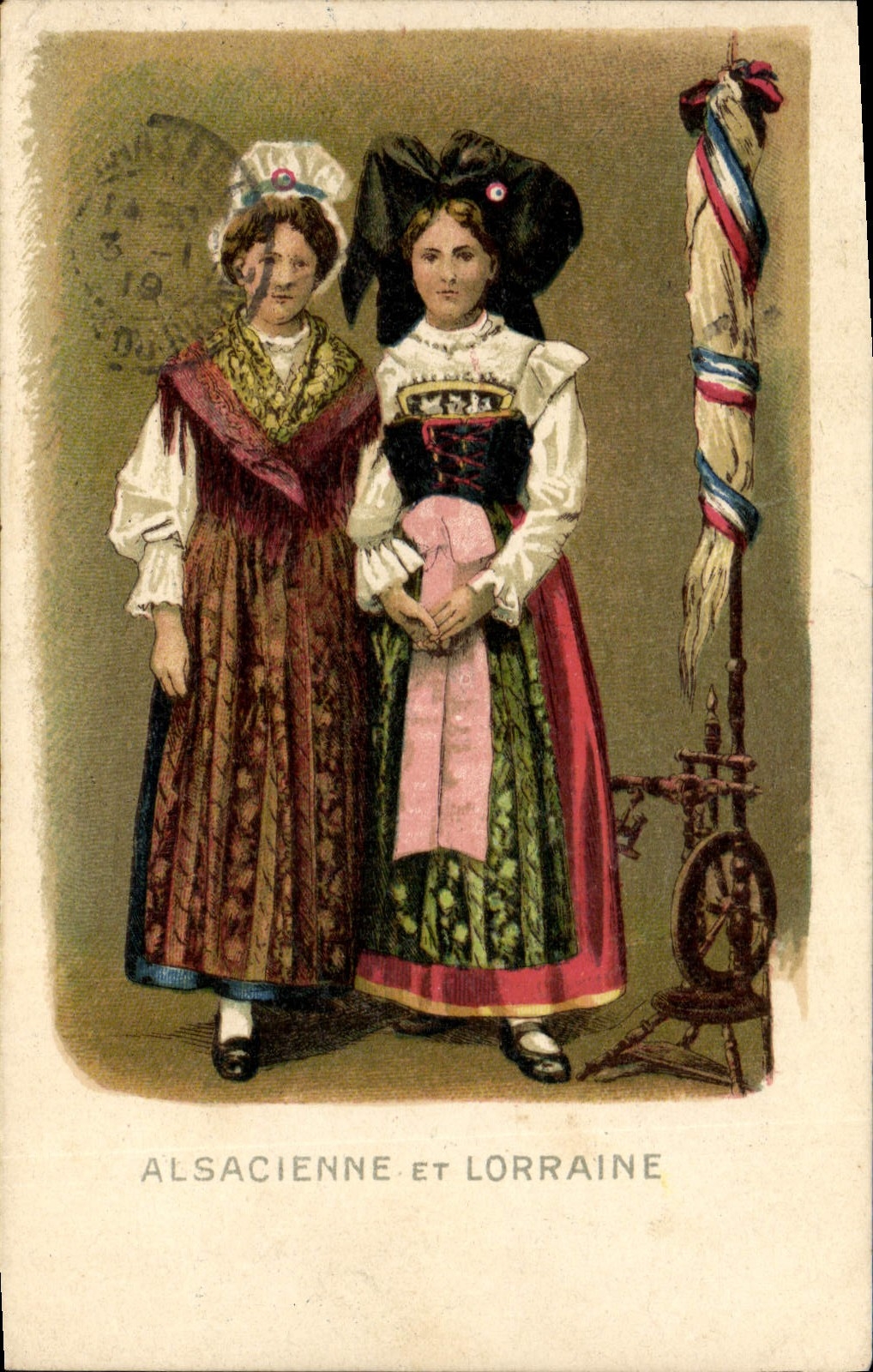 CPA Folklore Alsace Alsacienne et Lorraine 
