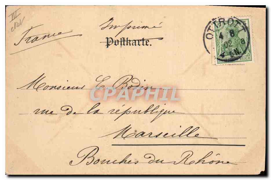 CPA Folklore Alsace  — Verso