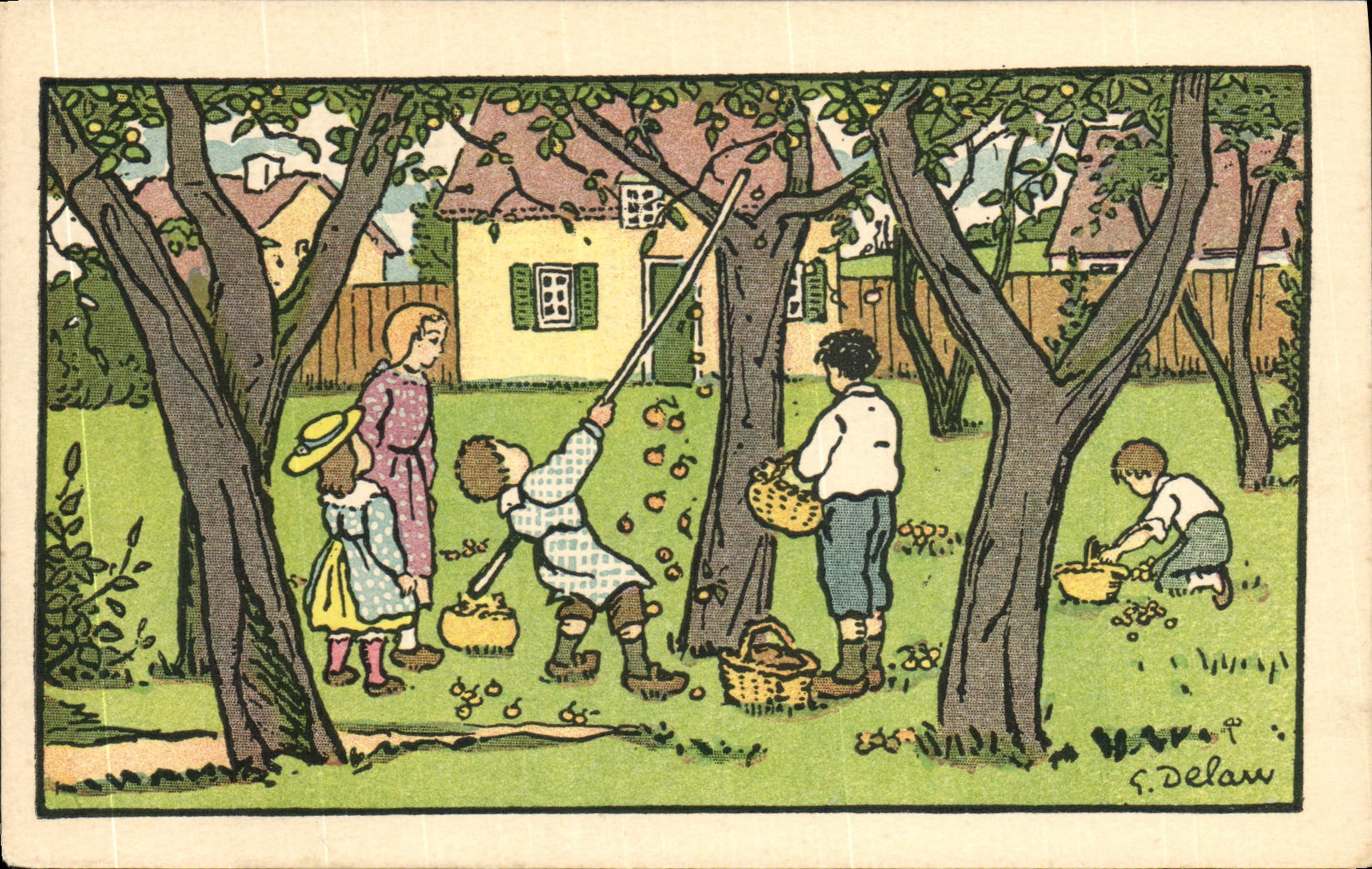 CPA Fantaisie Illustrateur La chanson des mois Maurice Boukay 