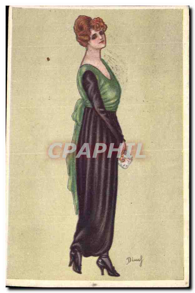 CPA Fantaisie Illustrateur Femme 