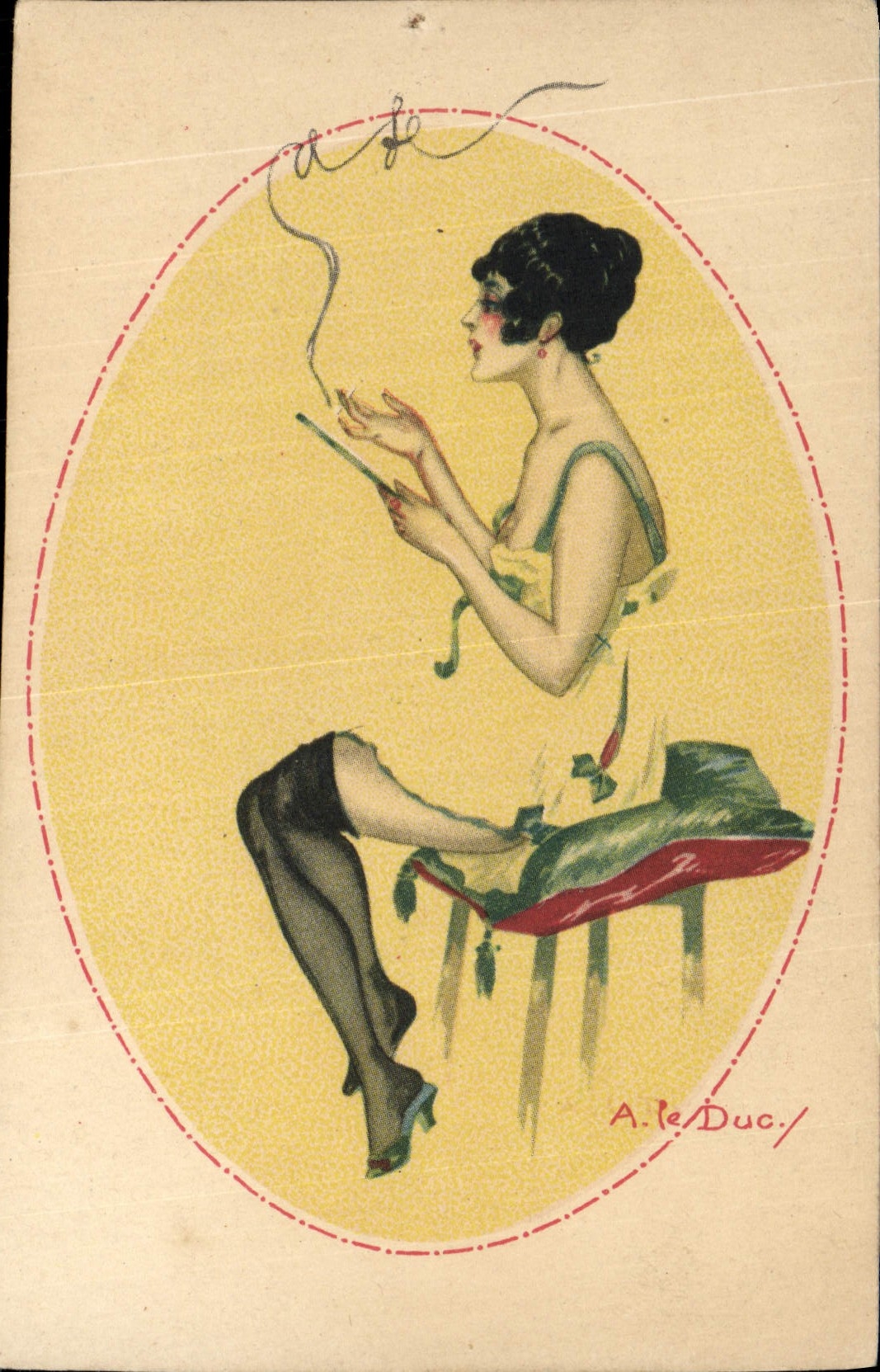 CPA Fantaisie Illustrateur Femme 