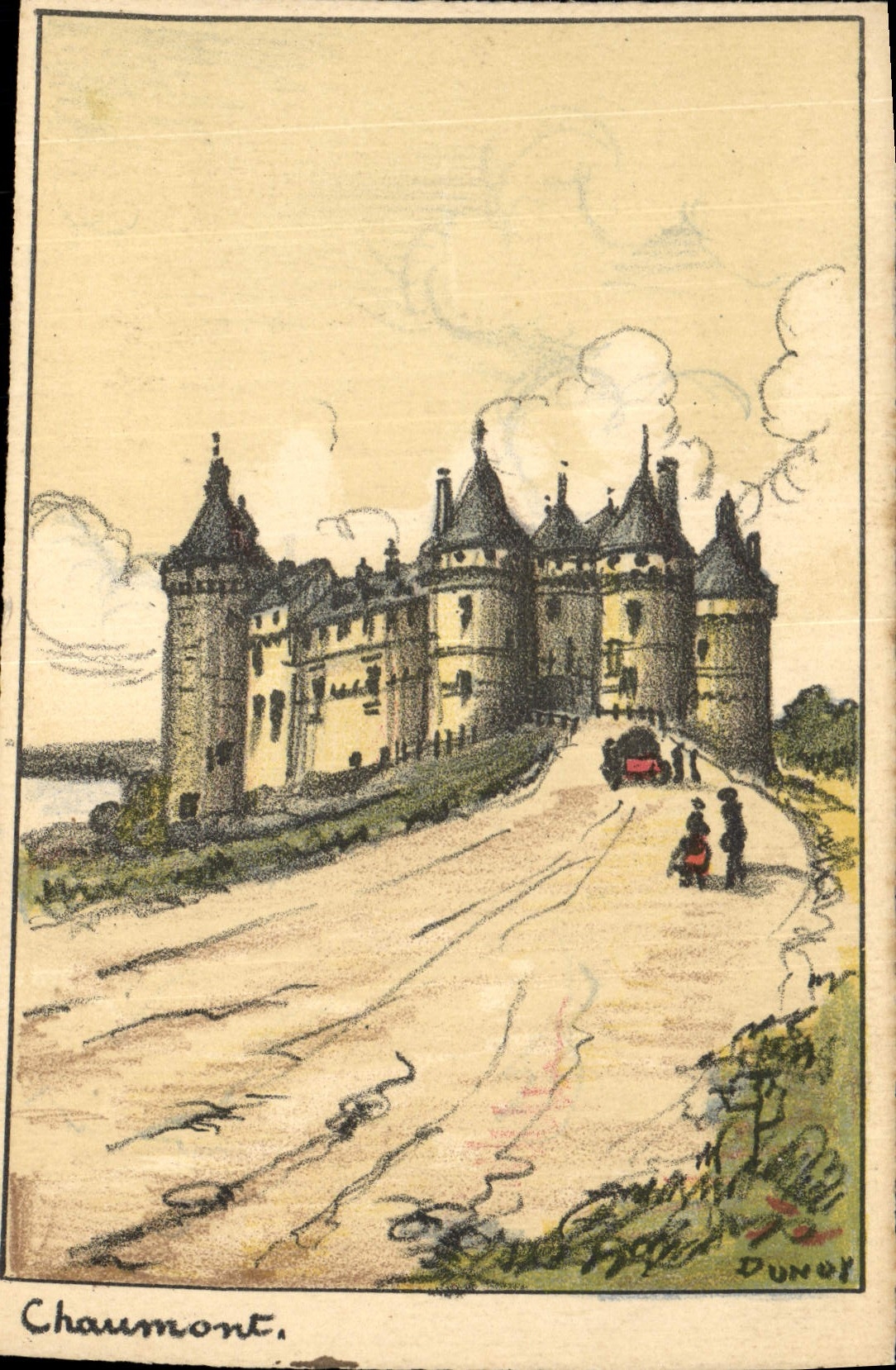 CPA Fantaisie Illustrateur Chaumont Chateau 