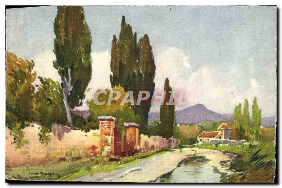 CPA Fantaisie Illustrateur Paysage 