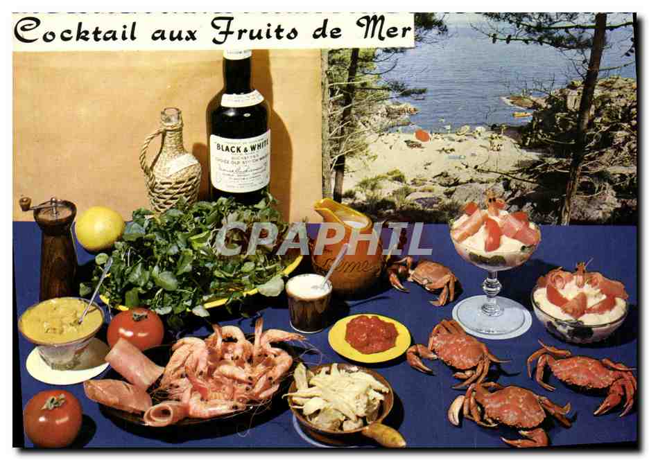 CPM Cocktail aux fruits de mer 