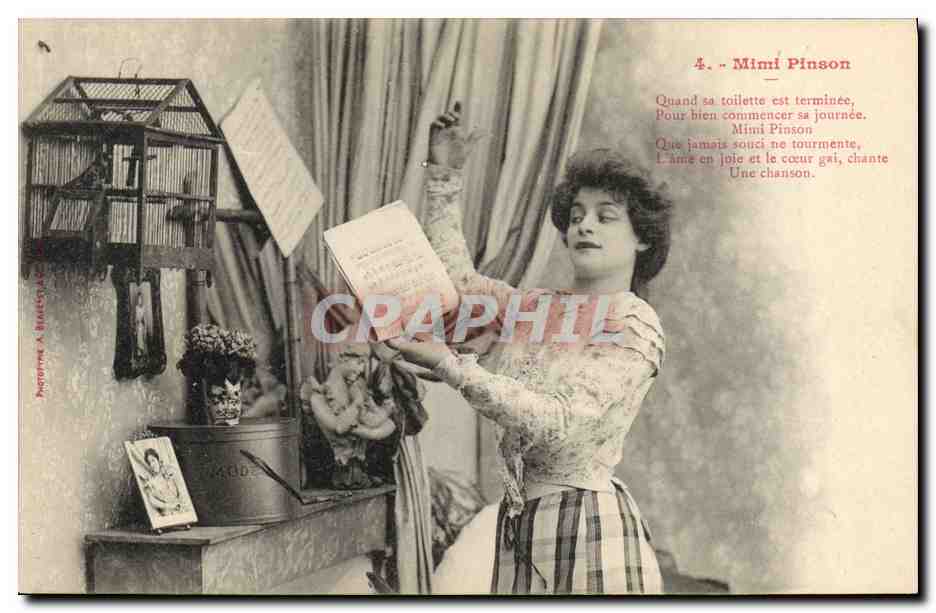 Mimi Pinson — chanteuse — Phototype à Bratton