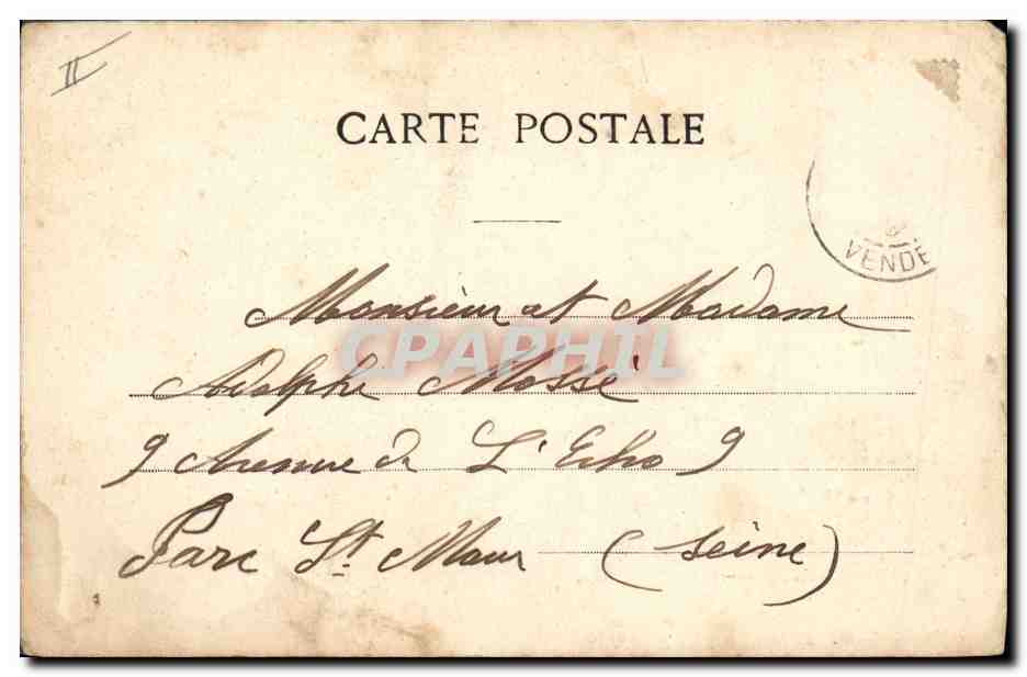 CPA Fantaisie Litanies du jeune homme a marier  — Rückseite