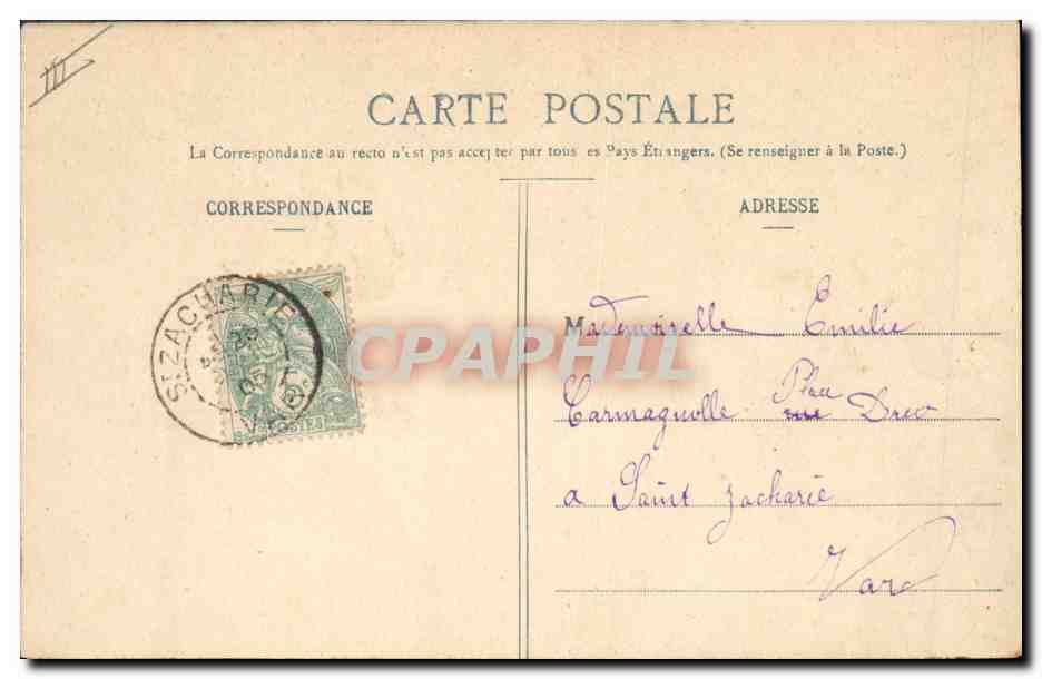 CPA Fantaisie Guerre au celibat  — Verso