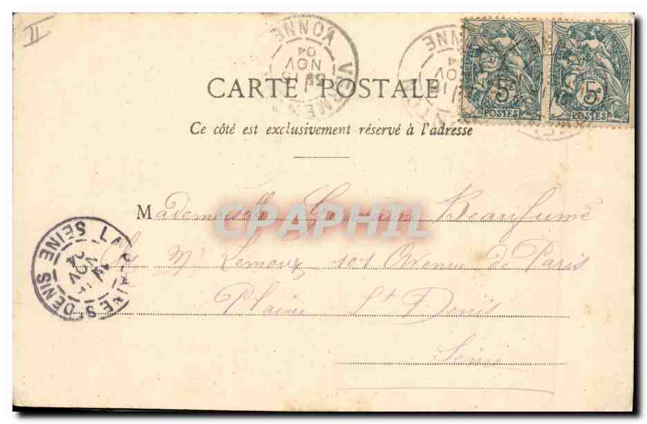 CPA Fantaisie Enfant Les cinq sens l'odorat  — Rückseite