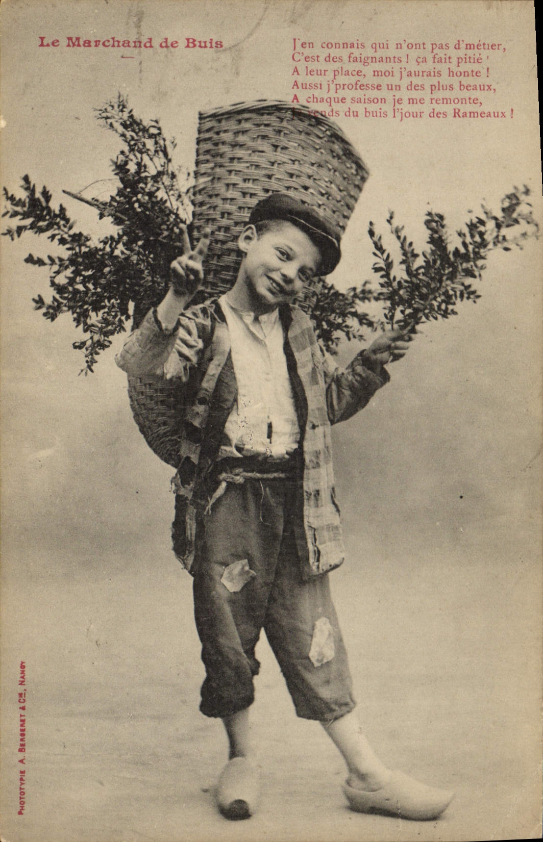 Le Marchand de Buis — Phototypie A. BANERET & Cie, Nancy