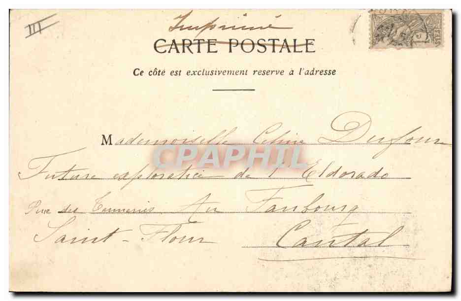 CPA Fantaisie Le kepi Militaria  — Verso