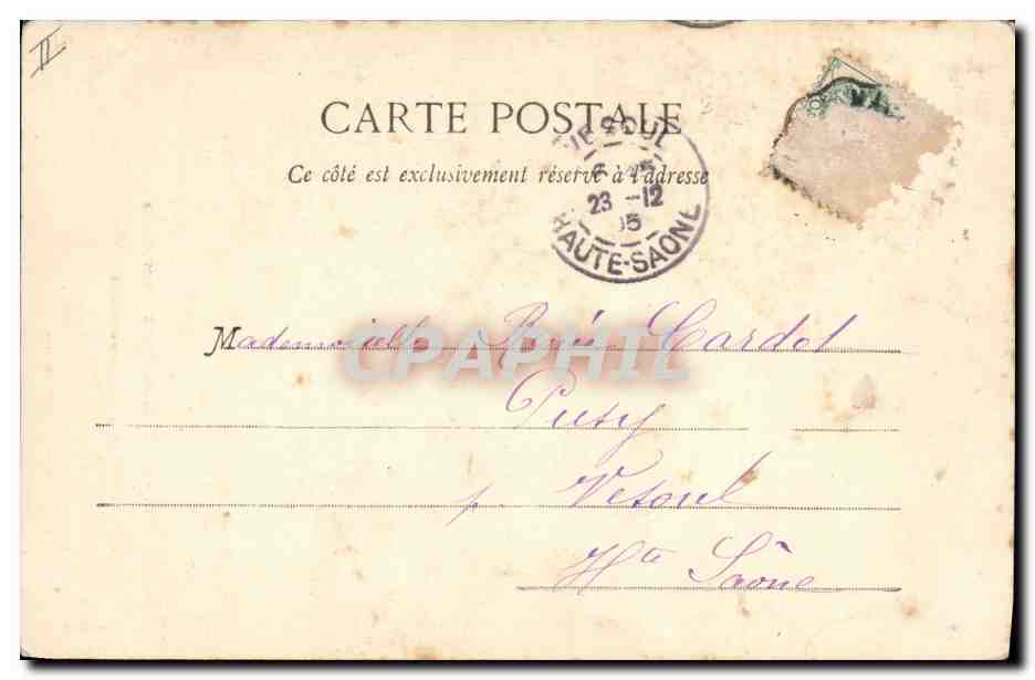 CPA Fantaisie Enfant Le Noel du petit ramoneur  — Rückseite