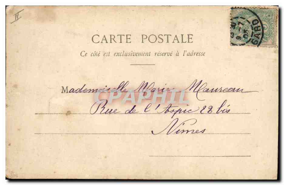 CPA Fantaisie Enfants Le petit Robinson  — Rückseite