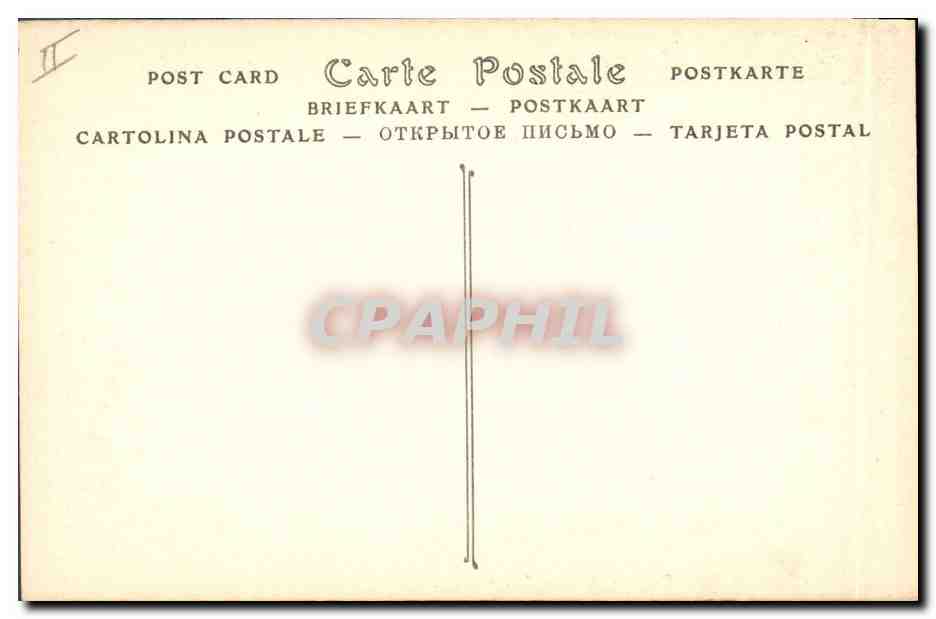 CPA Gargouilles Paris Notre Dame  — Verso