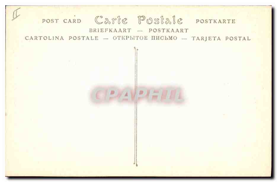 CPA Gargouille Paris Notre Dame Chimere — Verso