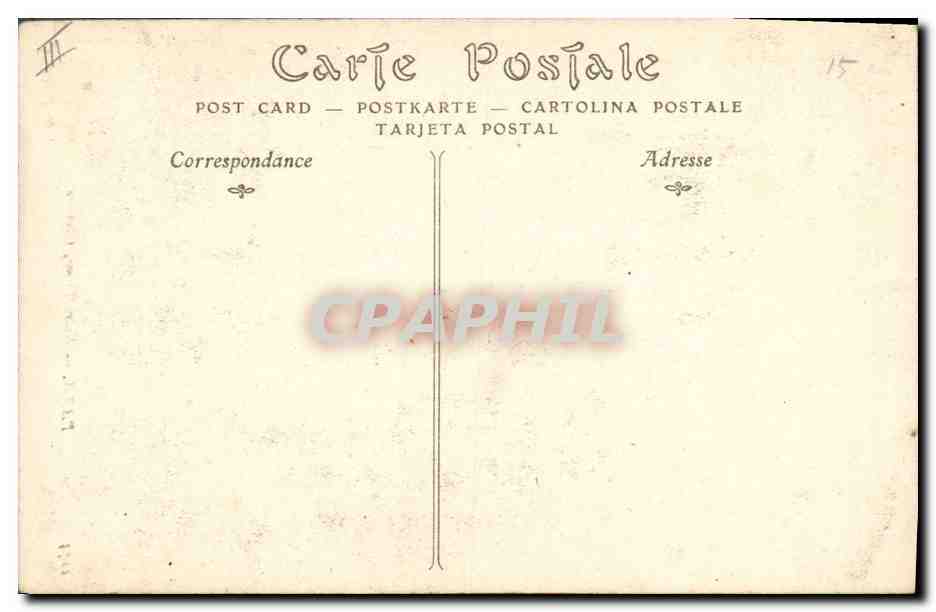 CPA Gargouille Paris Notre Dame Chimere — Verso