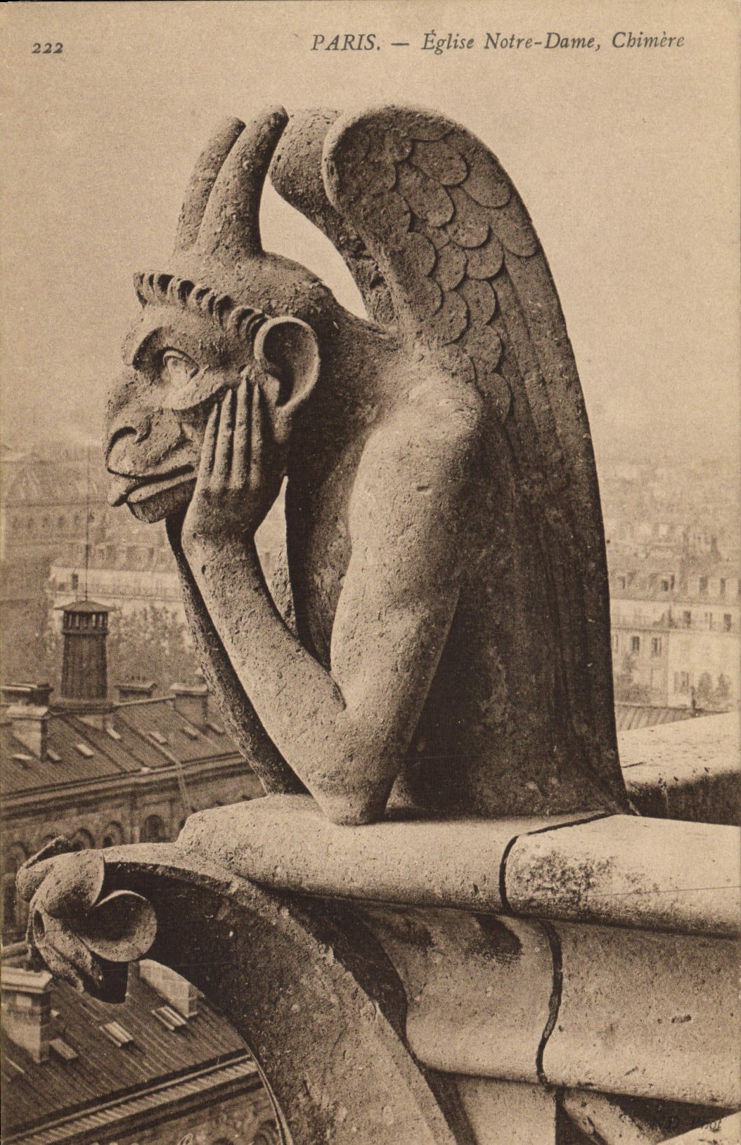 CPA Gargouille Paris Notre Dame Chimere