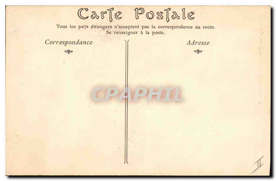 CPA Gargouille Paris Notre Dame Chimere — Verso
