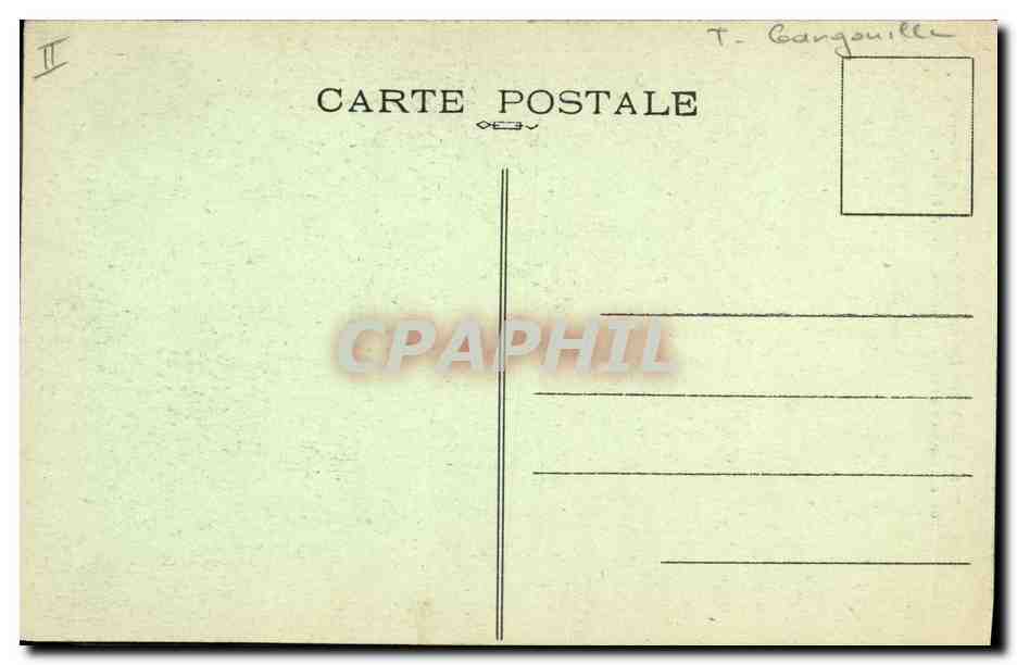 CPA Gargouille Paris Notre Dame Chimere Le penseur — Rückseite