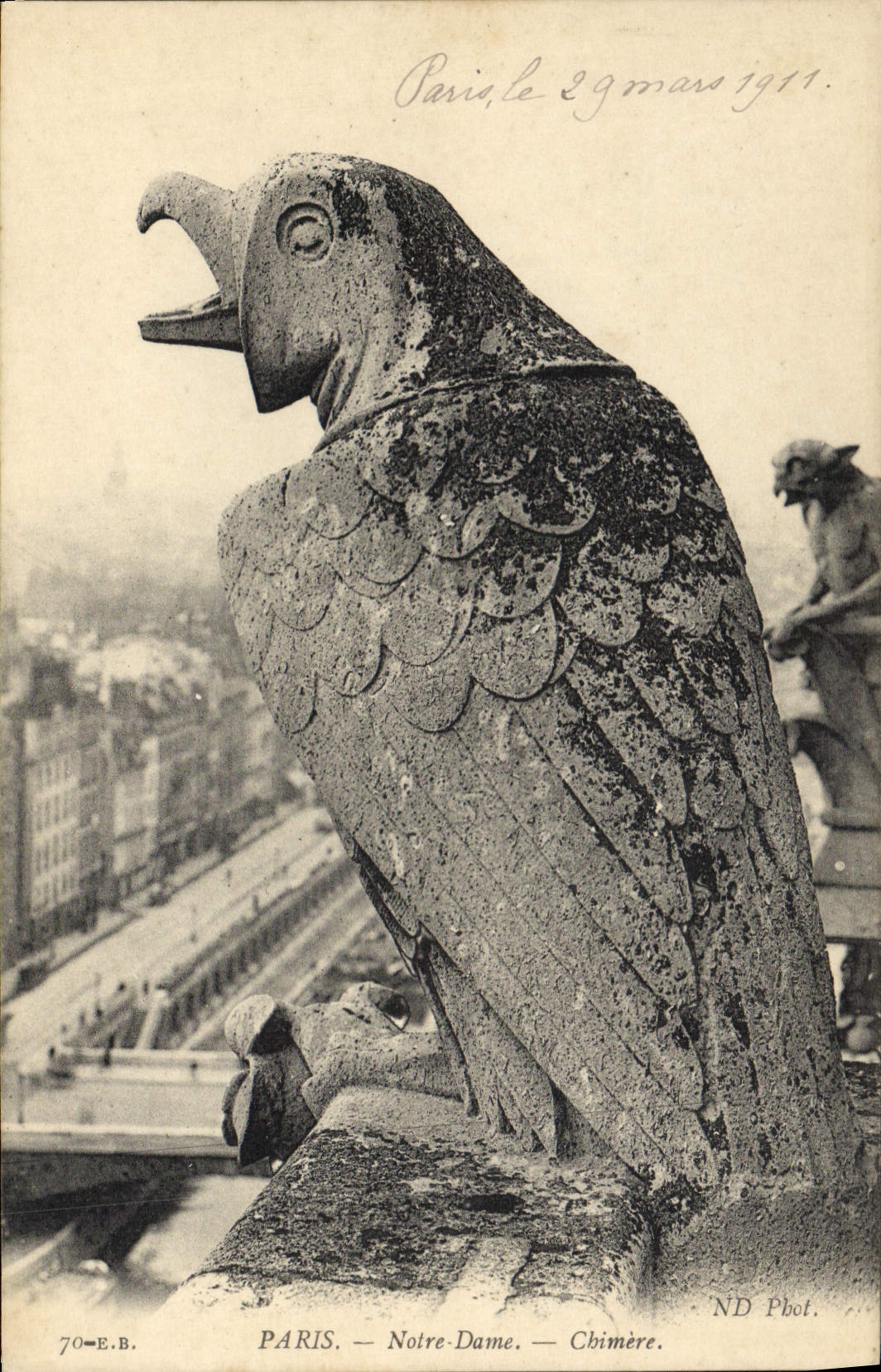 CPA Gargouille Paris Notre Dame Chimere